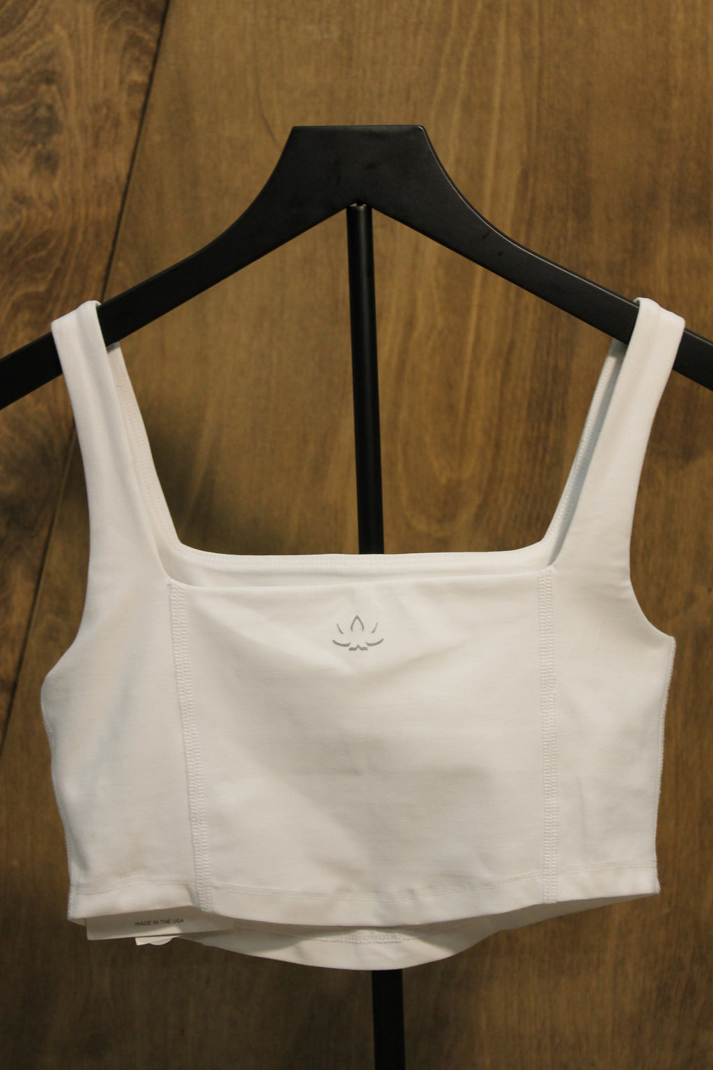 BY Cloud White Spacedye Make Plans High Cropped Tank