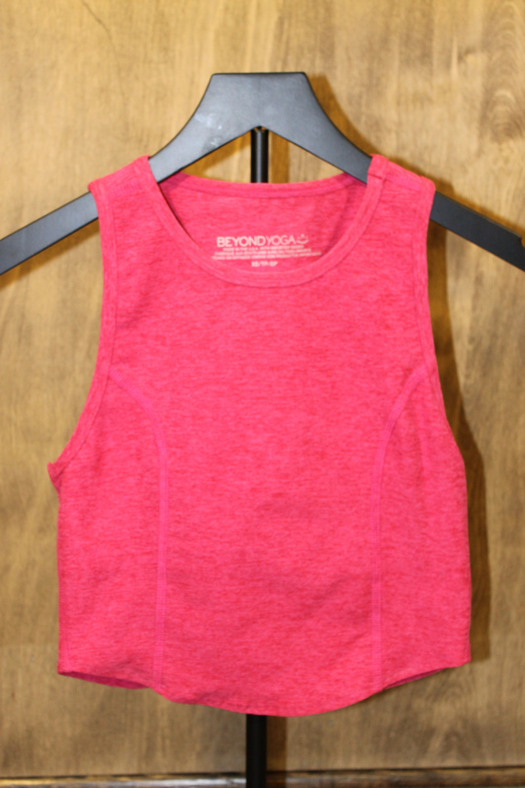 BY Cranberry Heather Motivate Crop Tank
