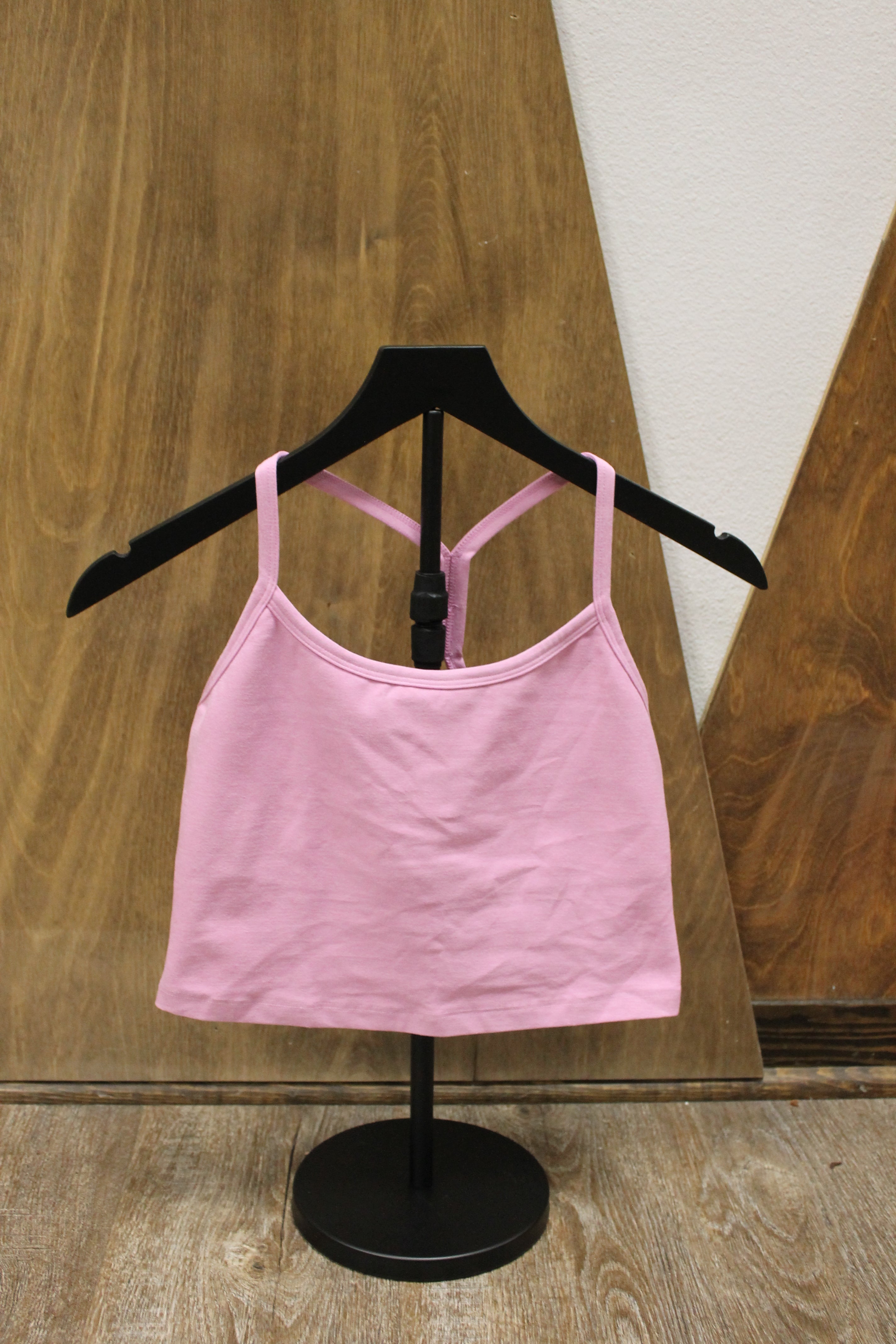 BY Pink Haze Heather Spacedye Slim Racerback