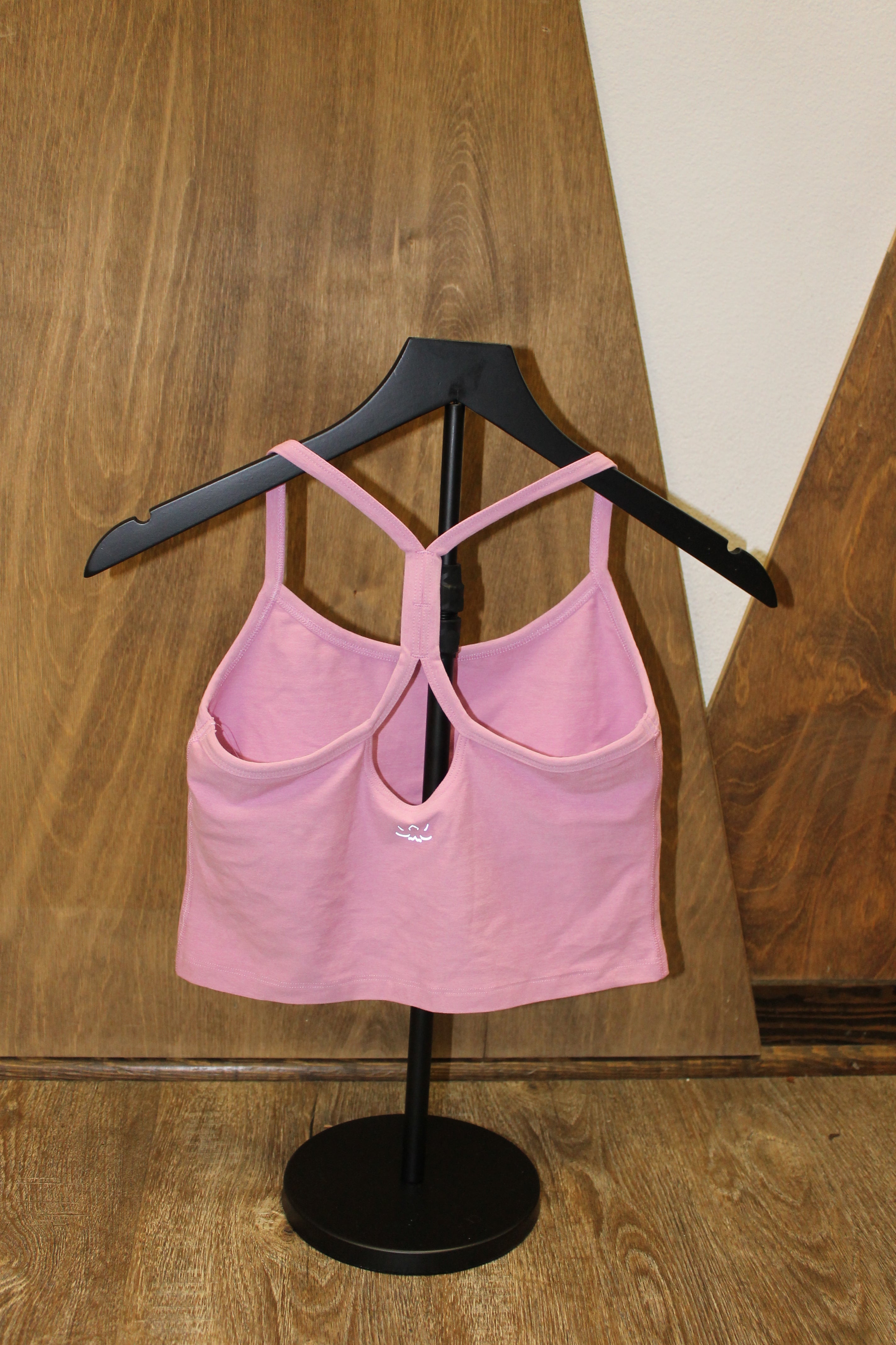 BY Pink Haze Heather Spacedye Slim Racerback