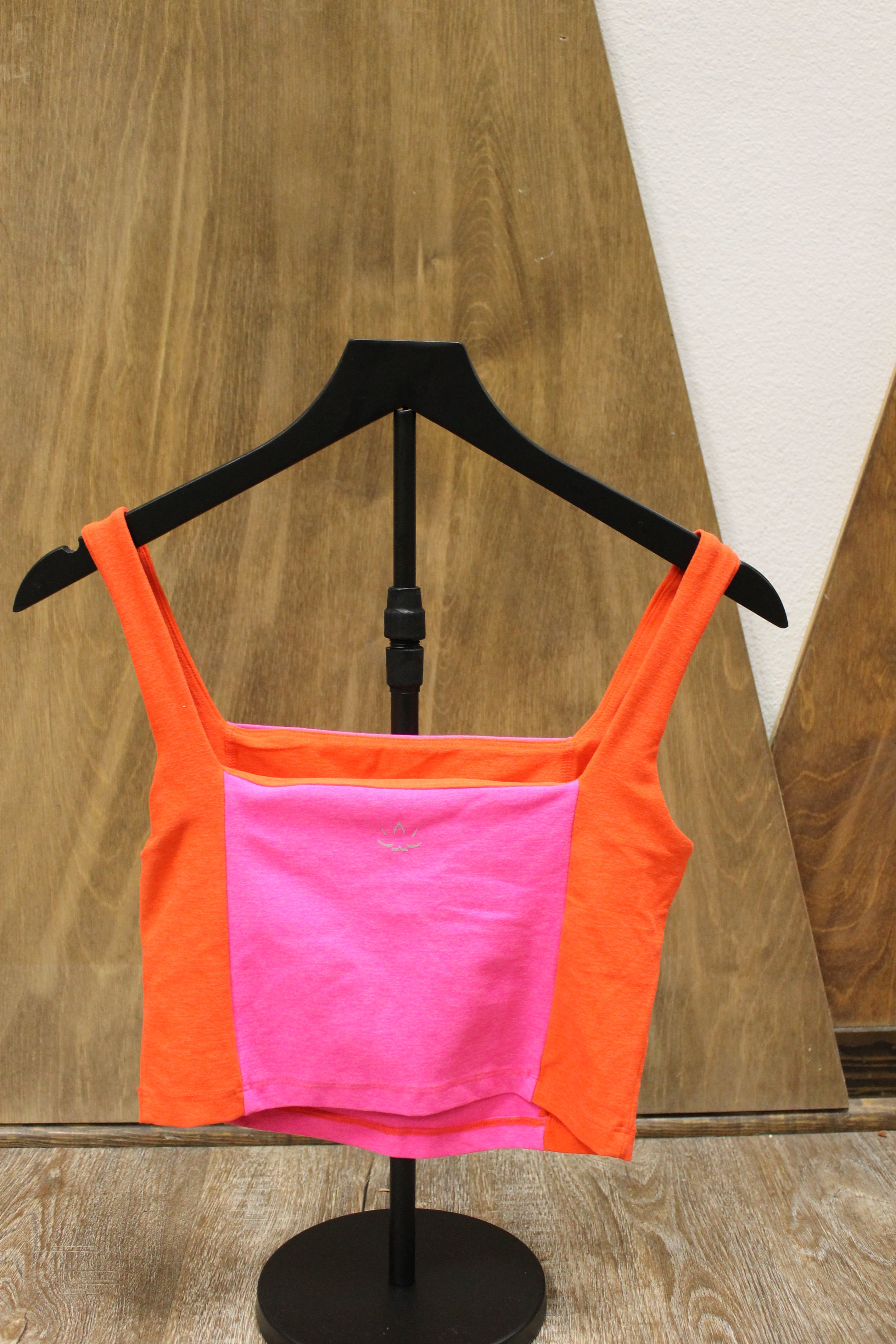 BY Pink Punch/Firecracker Vitality Colorblock Crop Tank