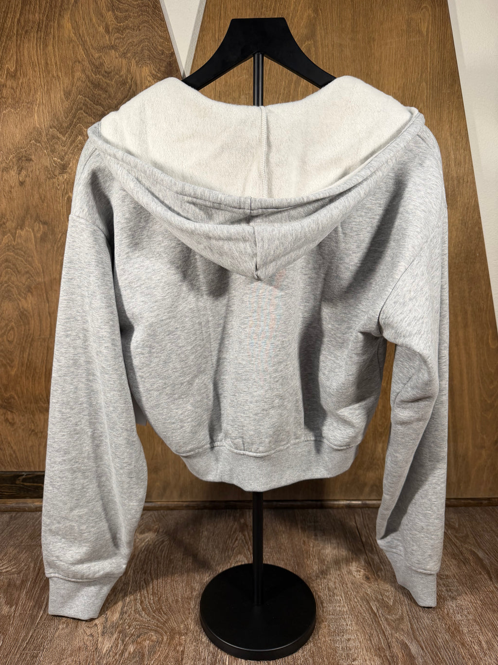 Beyond Luxefleece Zip Up Hood - Light Heather Grey
