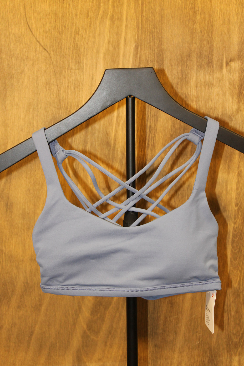 Lulu Belgian Blue Like a Cloud Ribbed Longline Bra