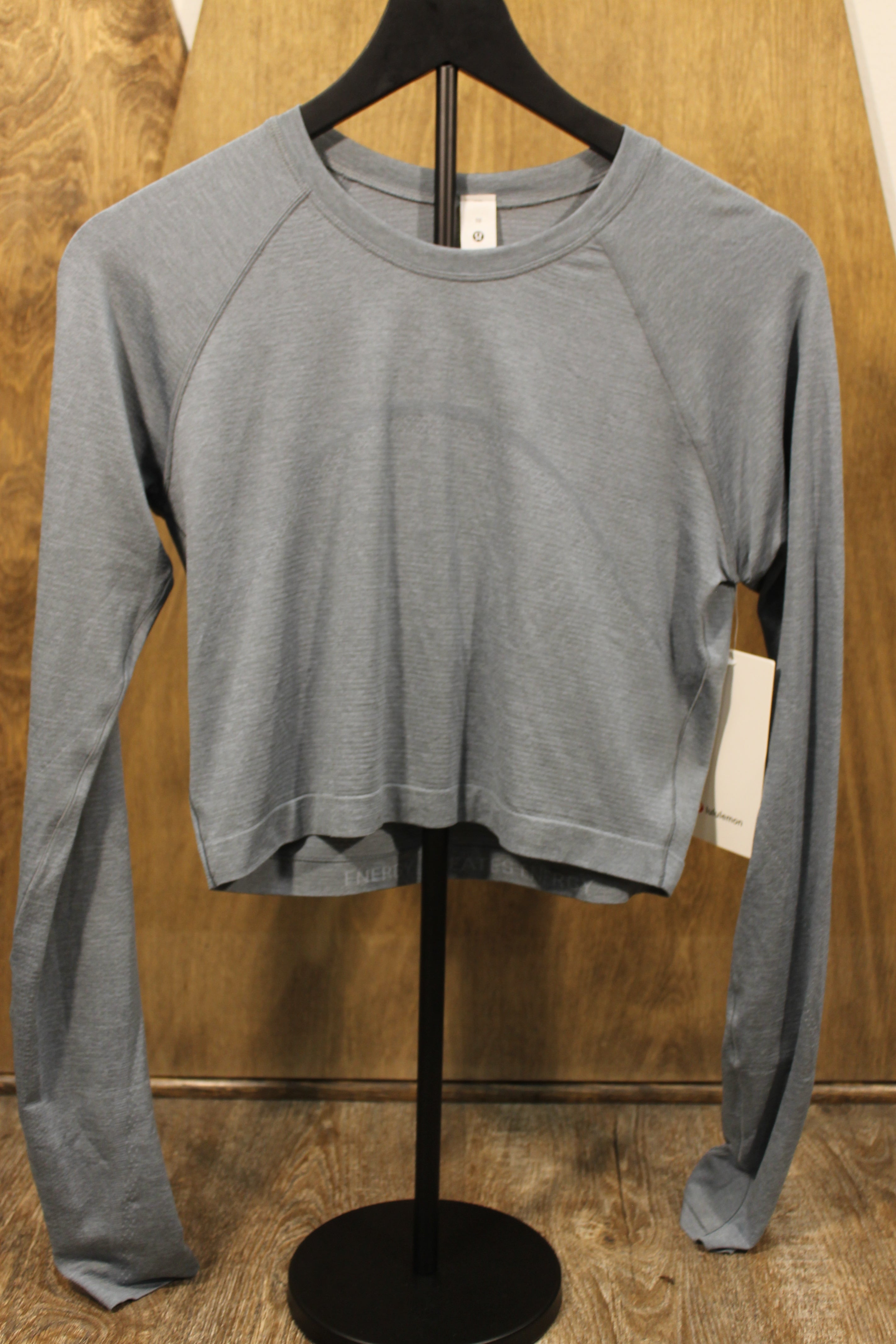 Lulu Concrete/Belgian Blue Swiftly Tech Cropped LS