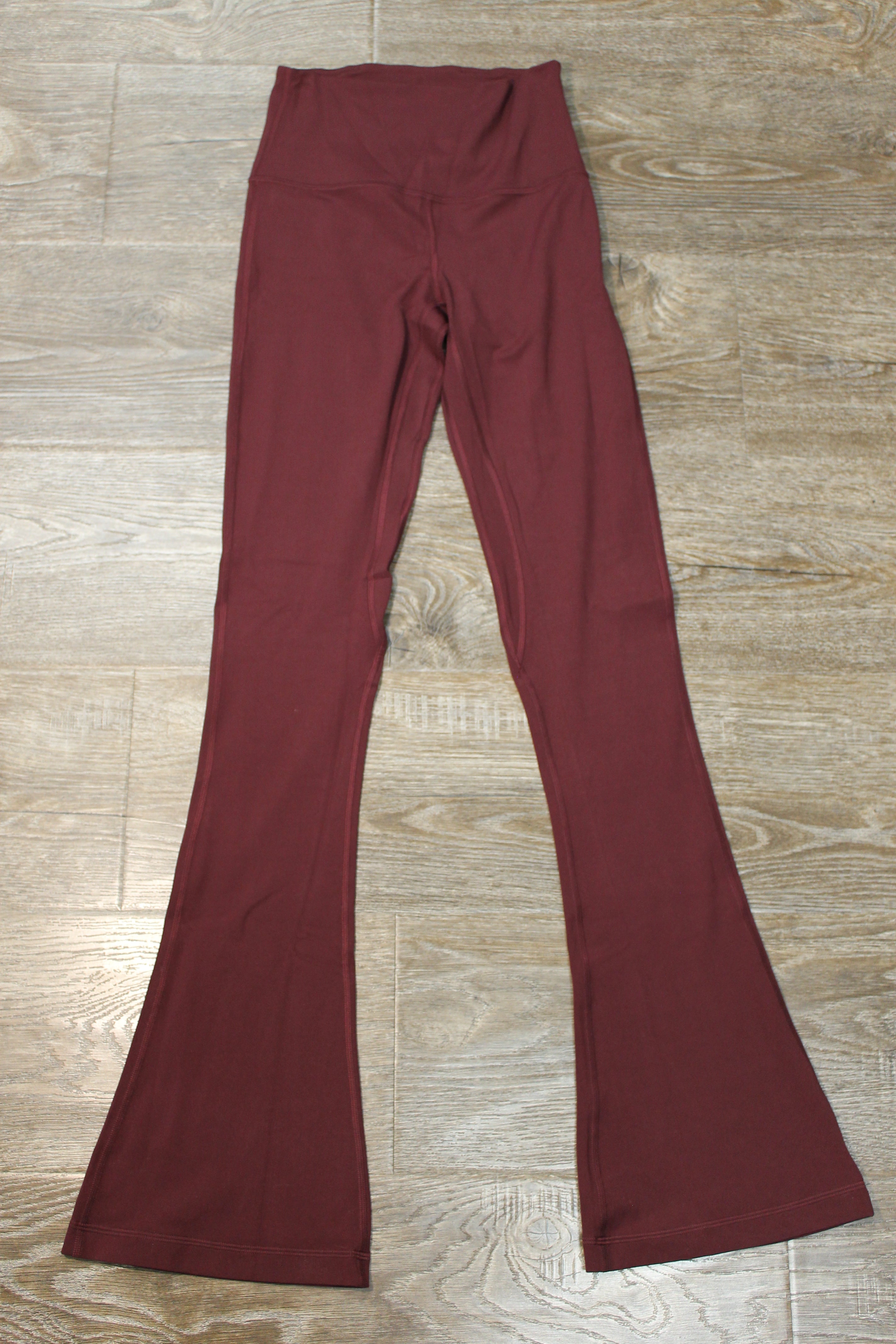 Lulu Garnet Align HR Mini Flare Pant 32"