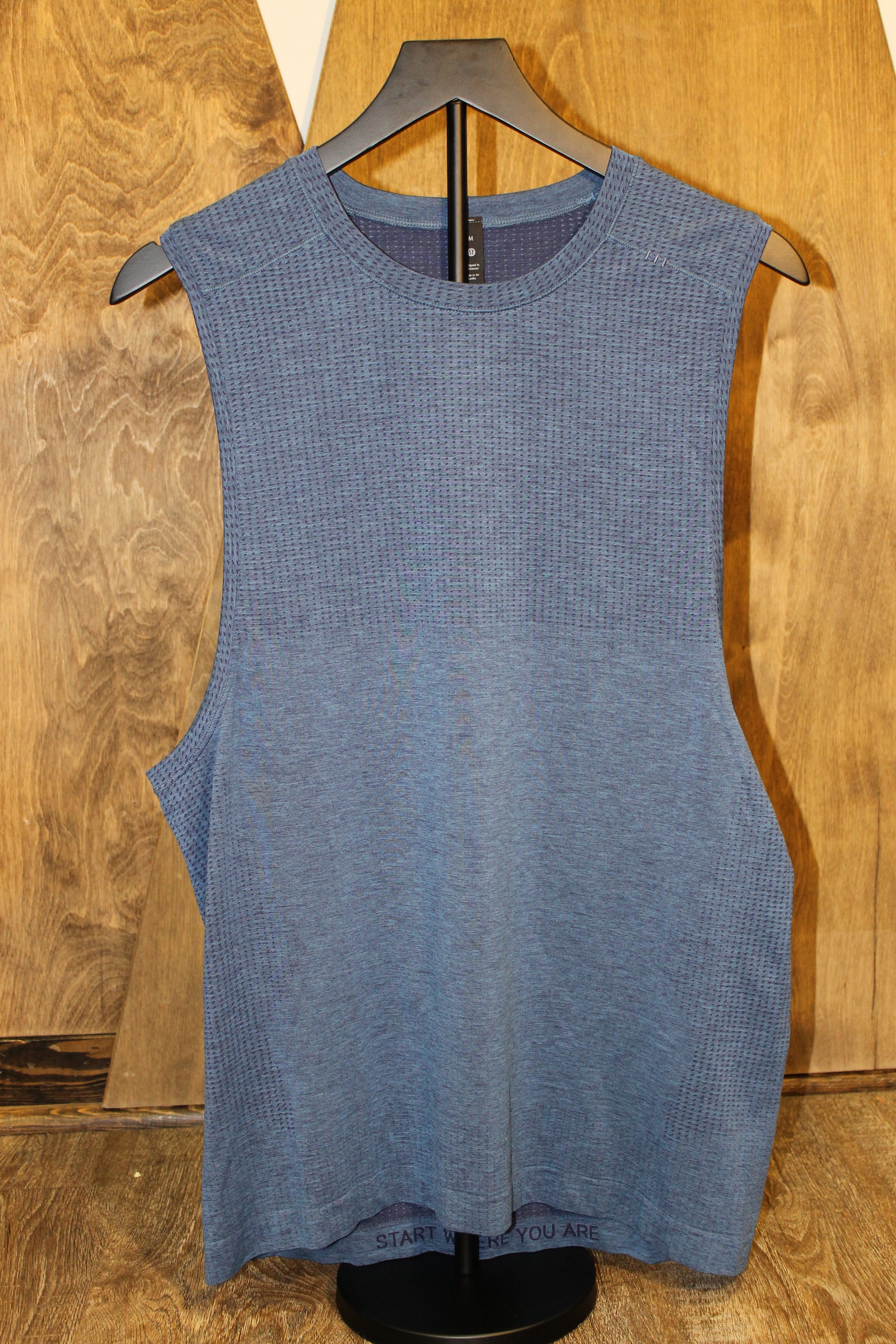 Lulu Night Sea/Soft Denim Metal Vent Sleeveless Tank