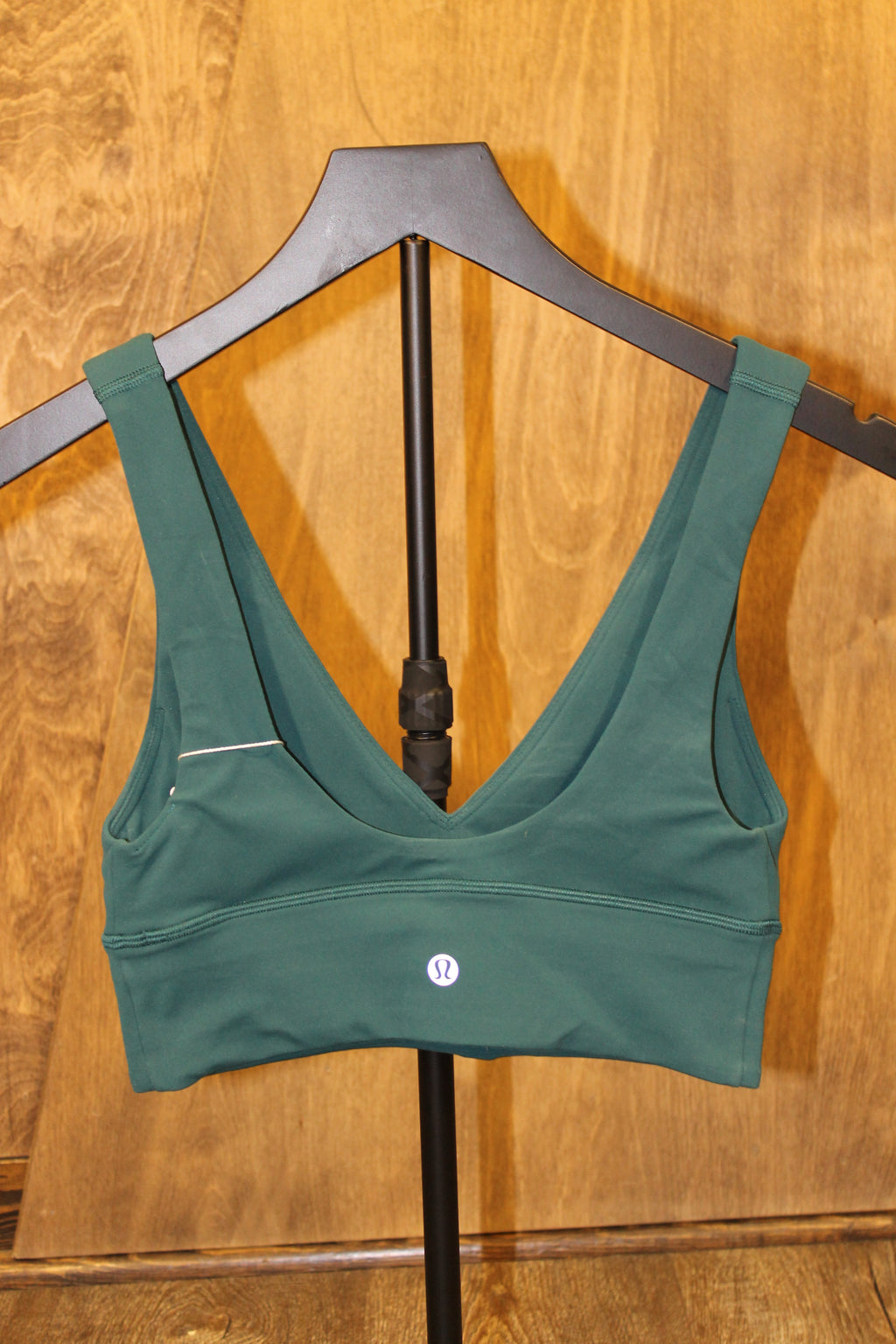 Lulu Storm Teal Align V-Neck Bra