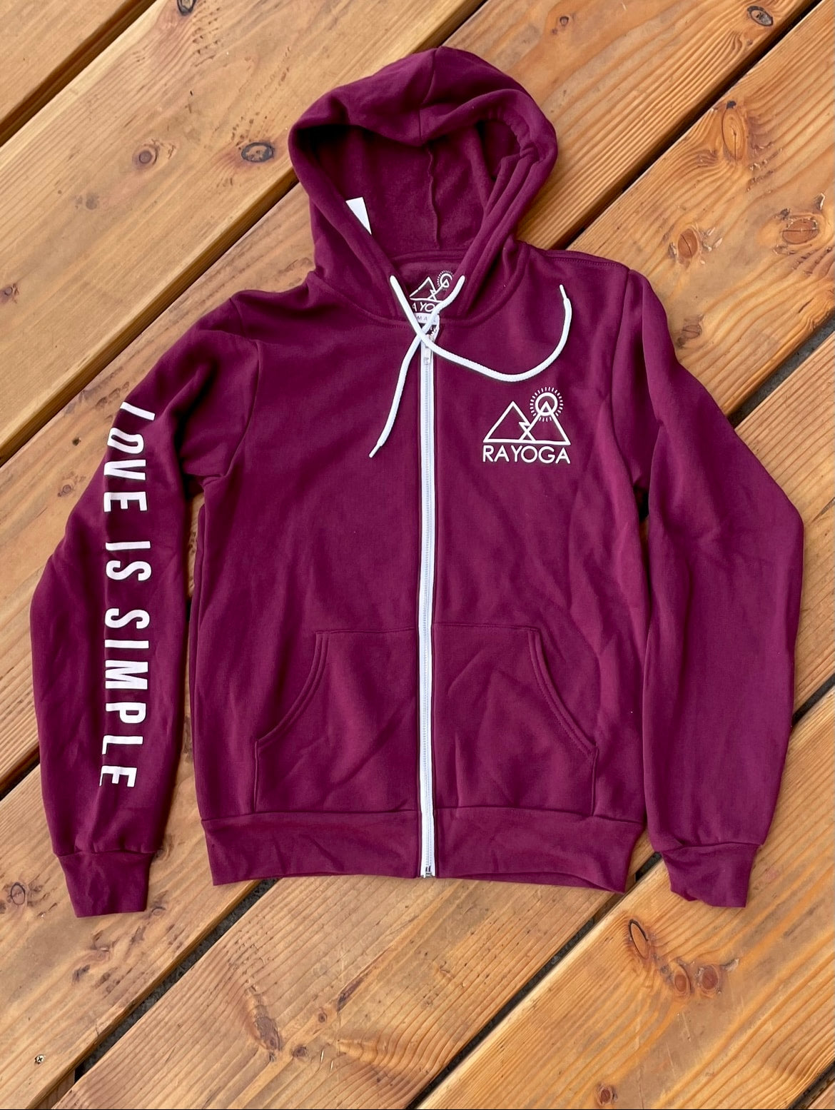Maroon Yoga Hoodie 2